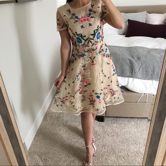 🌸 Floral embroidered dress - Picture 2 of 7